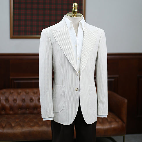 Green Striped Seersucker Suit – Inspired by Classic Men’s Seersucker Suits Plus Size